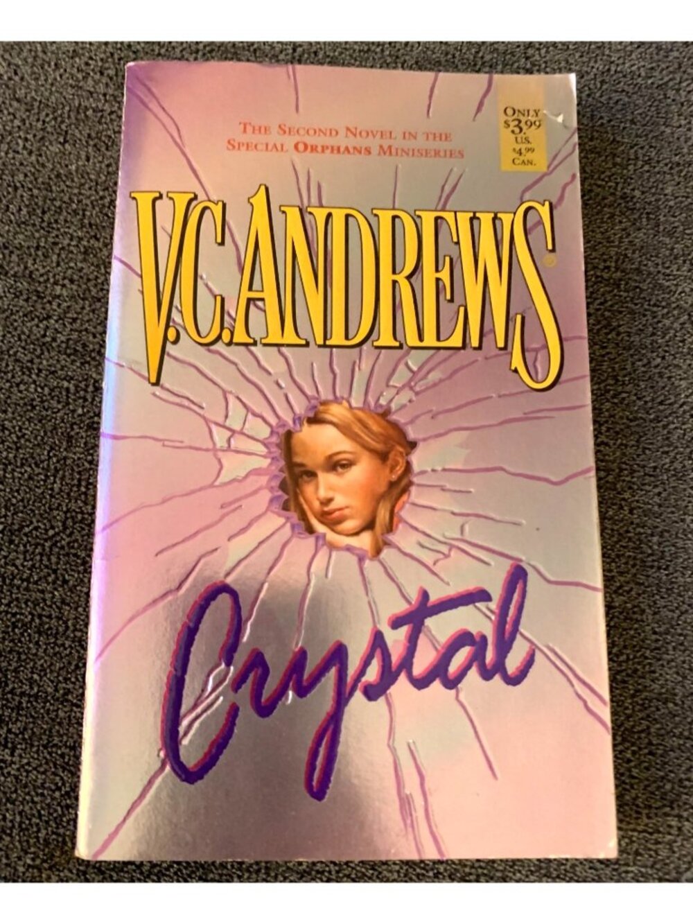 V.C. Andrews "Crystal" Novel Paperback Special Orphans Series Book